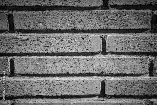 black and white brick