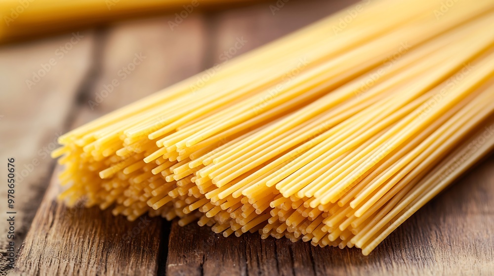 Dry Spaghetti Noodles Background : Generative AI Dry Spaghetti Noodles Background : Generative AI