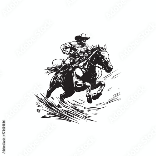 rodeo event vector, rodeo logo
