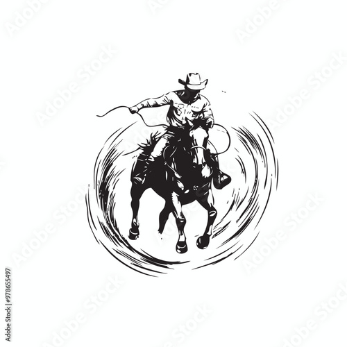 rodeo event vector, rodeo logo