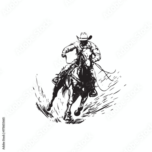 rodeo event vector, rodeo logo