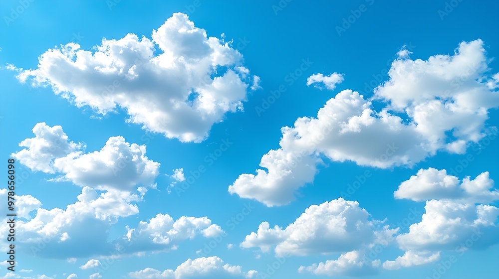 Summer Day Cloudy Sky : Generative AI Summer Day Cloudy Sky : Generative AI