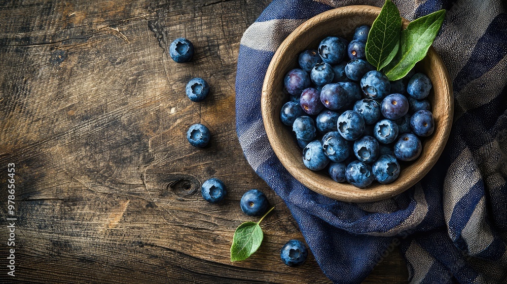 Fresh blueberries in a rustic bowl on a wooden table, perfect for healthy recipes and natural food photography. Fresh blueberries in a rustic bowl on a wooden table, perfect for healthy recipes and natural food photography.