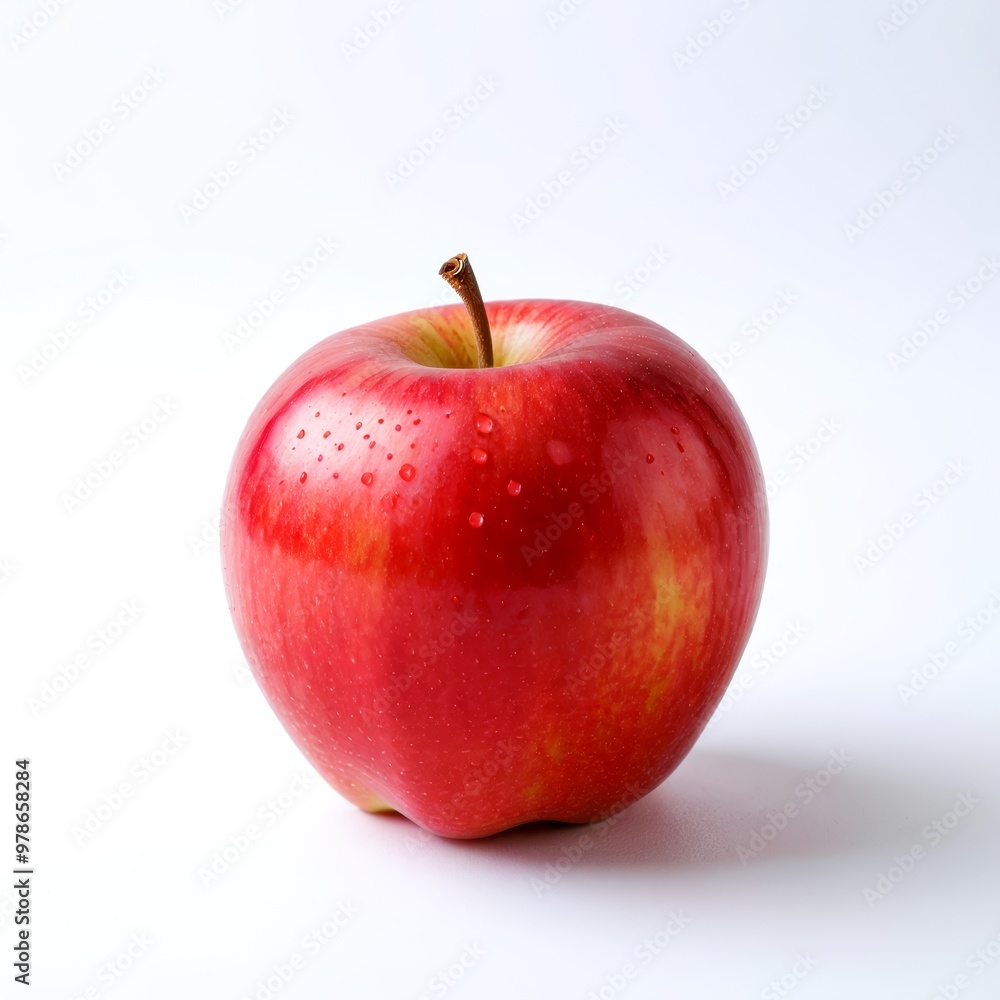 Apple on a white background Apple on a white background