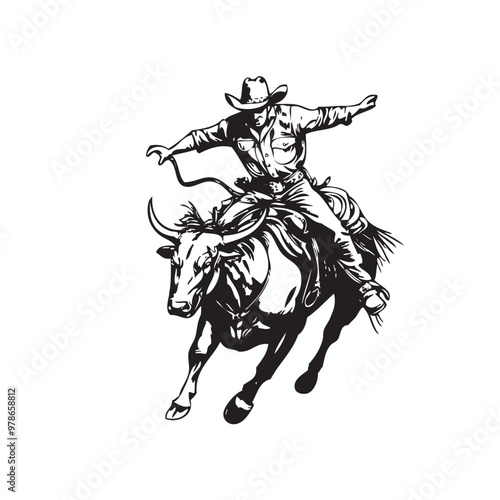 rodeo event vector, rodeo logo