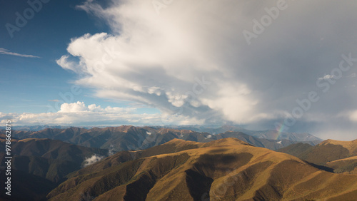 Rainstorm in Plateau Mountains Hengduan Mountains, Sichuan Province, China