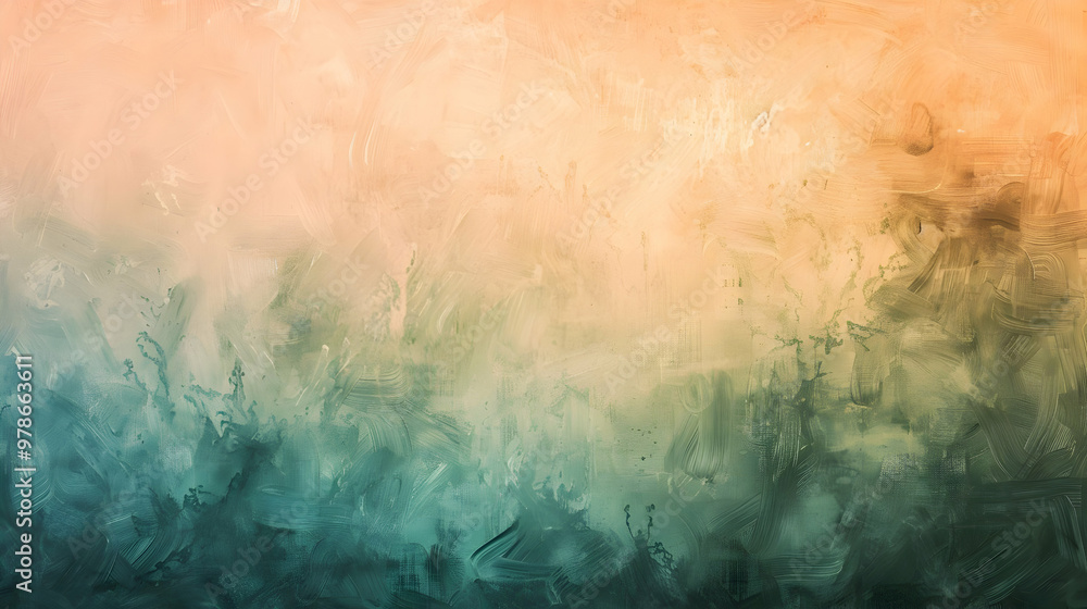 Fototapeta premium Gradient Pale Green to Peach Puff abstract background