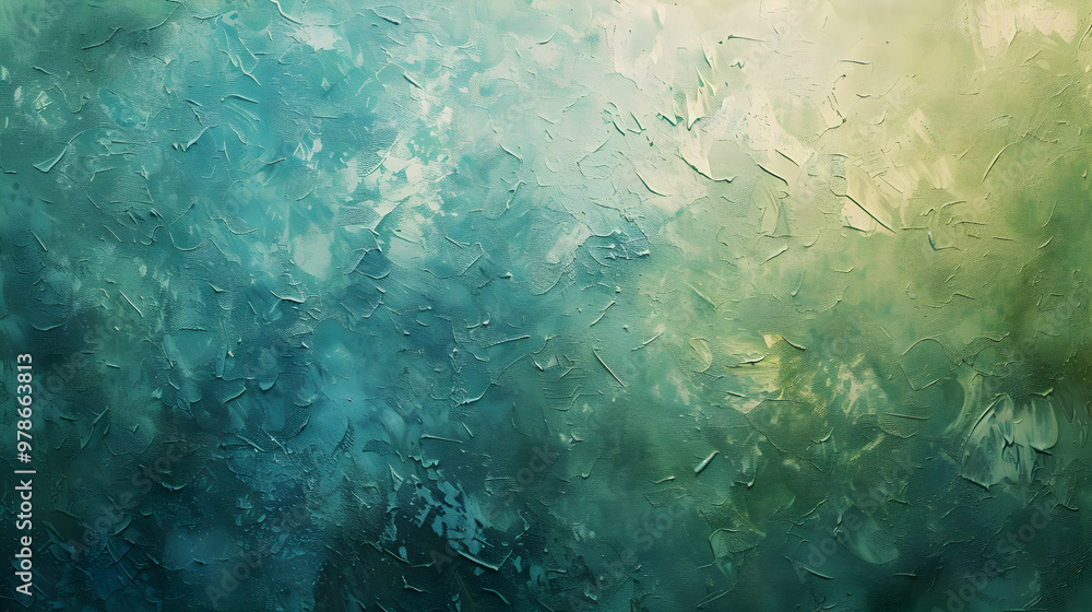 Fototapeta premium Gradient Pale Green to Powder Blue abstract background