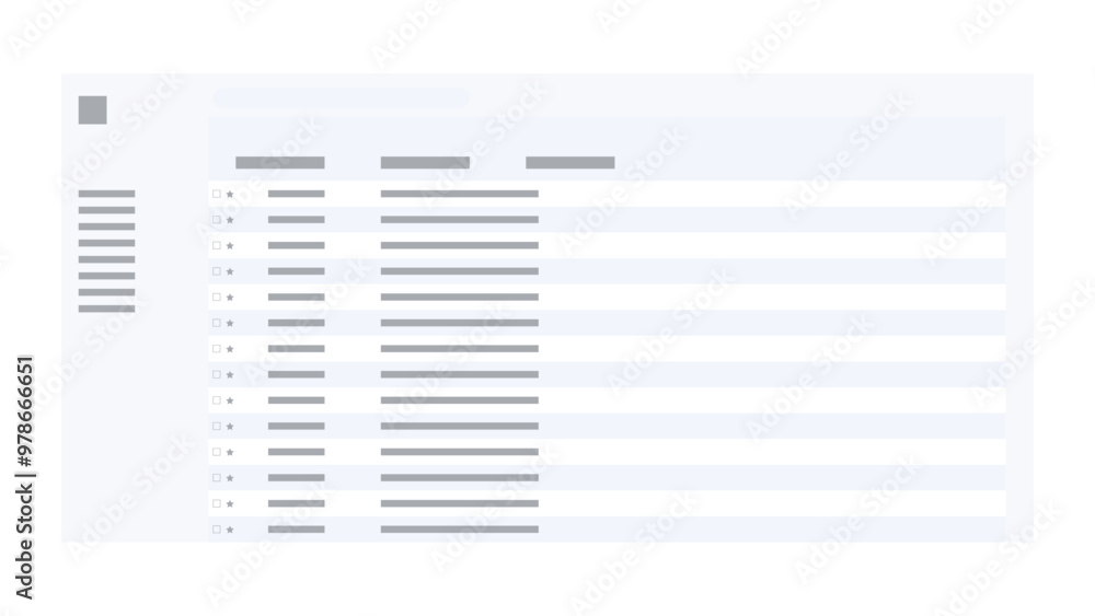 Email template on white background. vector Email template on white background. vector