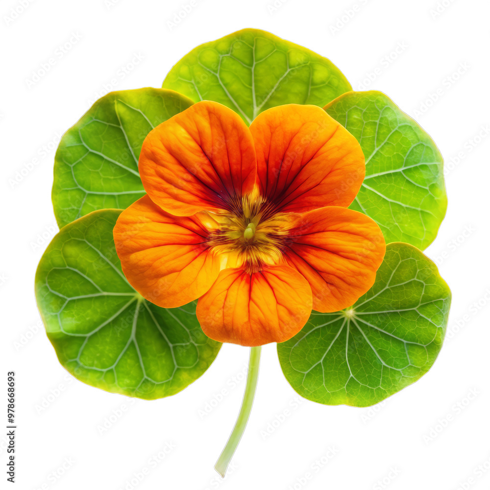 Isolated Nasturtium Flower on Transparent Background – High-Quality Botanical Image for Design Projects Isolated Nasturtium Flower on Transparent Background – High-Quality Botanical Image for Design Projects