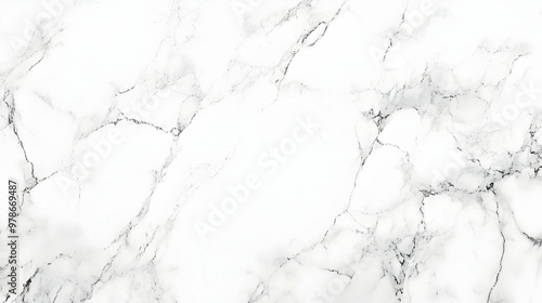 White Marble Texture Background with Delicate Veins for Design Projects