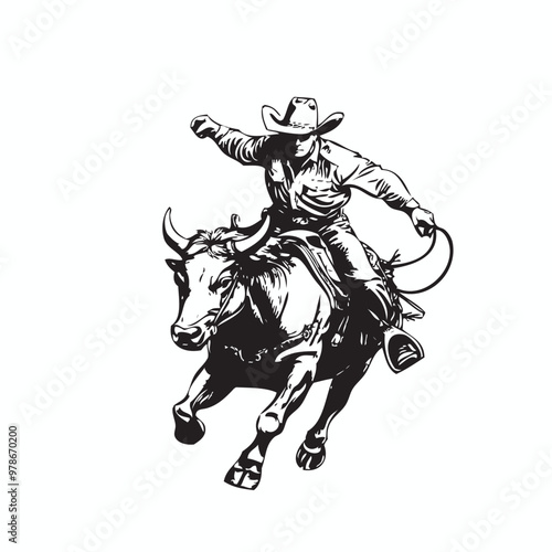 rodeo event vector, rodeo logo