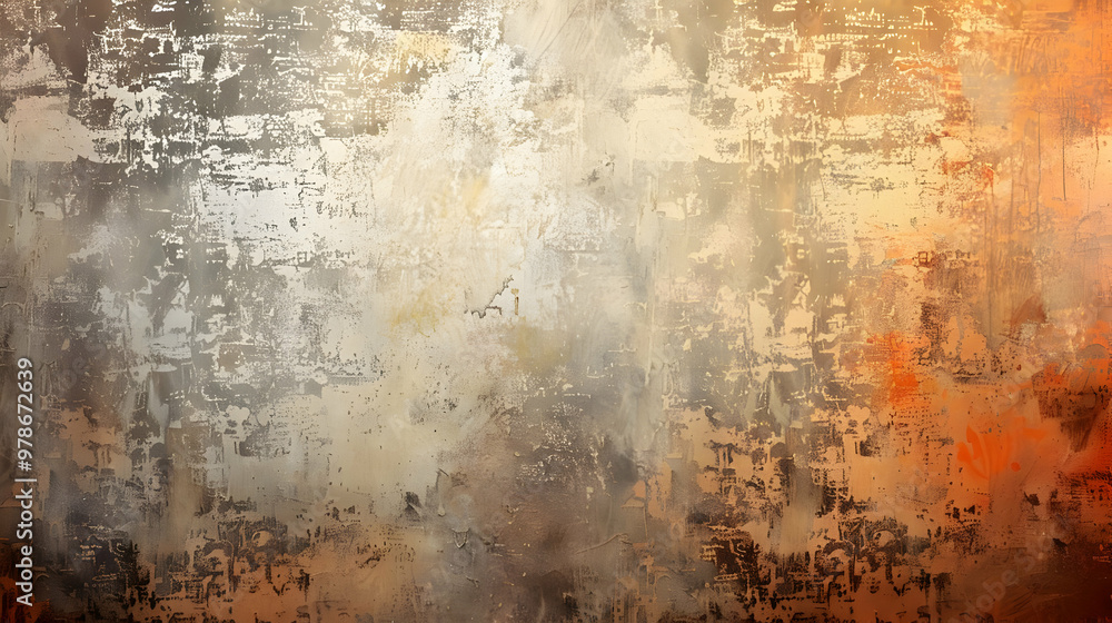 Fototapeta premium Gradient Silver to Tan abstract background