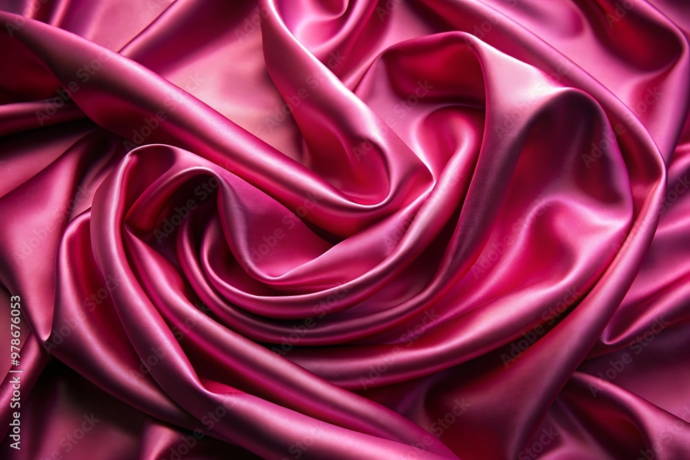 Fototapeta premium Glossy Satin Fabric Image. Rich Silk Background Texture. Silky Smooth Fabric Photo. High-Quality Silk Surface. Satin Shine Fabric Pic.