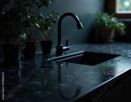 Dark and Edgy Countertops: Explore the Mysterious and Alluring