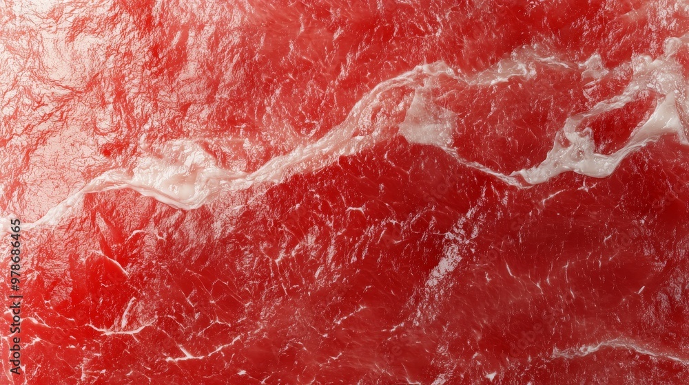 High-resolution close-up of light red meat texture with visible white veins, highly detailed and photorealistic, showcasing natural patterns and intricate textures. High-resolution close-up of light red meat texture with visible white veins, highly detailed and photorealistic, showcasing natural patterns and intricate textures.
