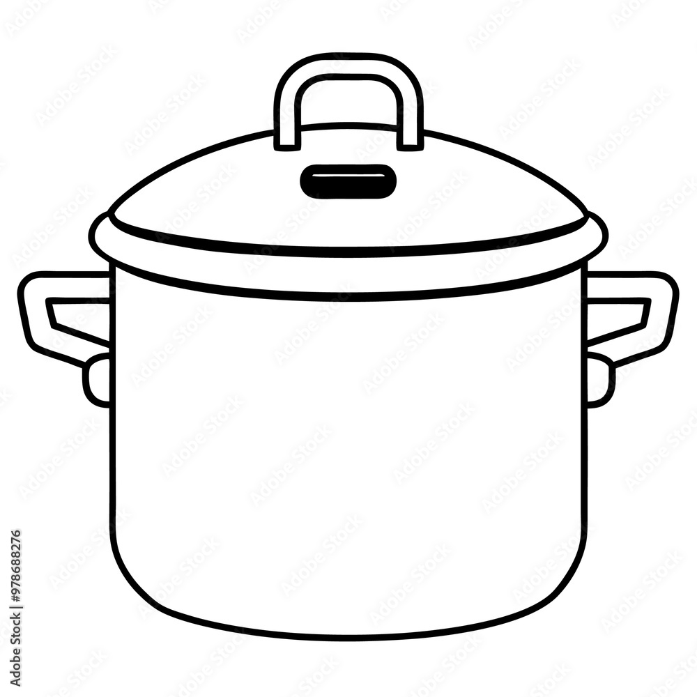 a pressure cooker outline coloring book page line art drawing a pressure cooker outline coloring book page line art drawing