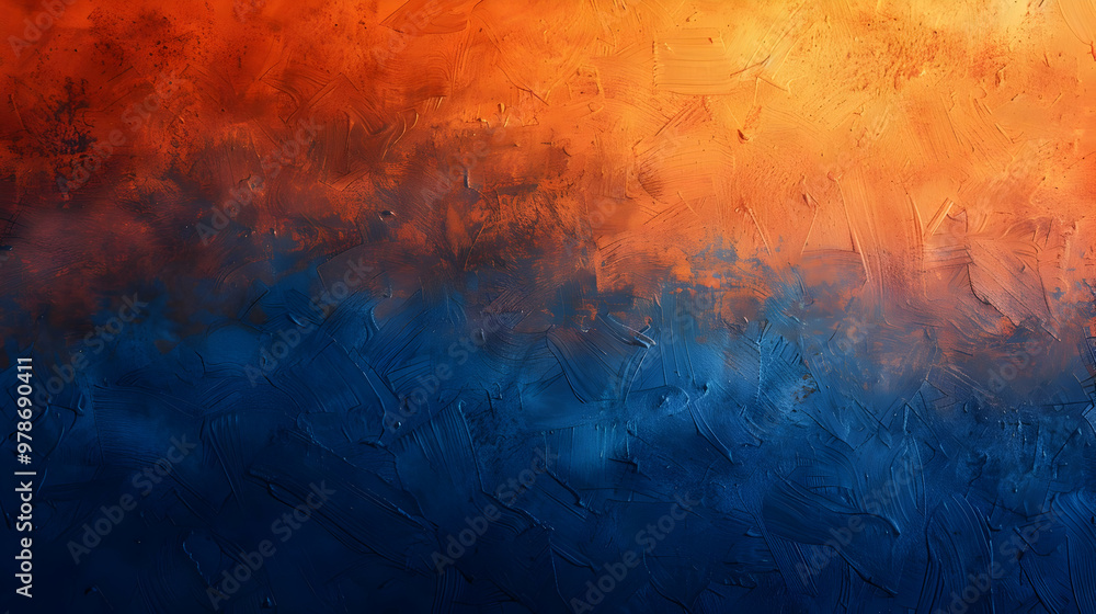 Fototapeta premium Gradient Cadet Blue to Dark Orange abstract background