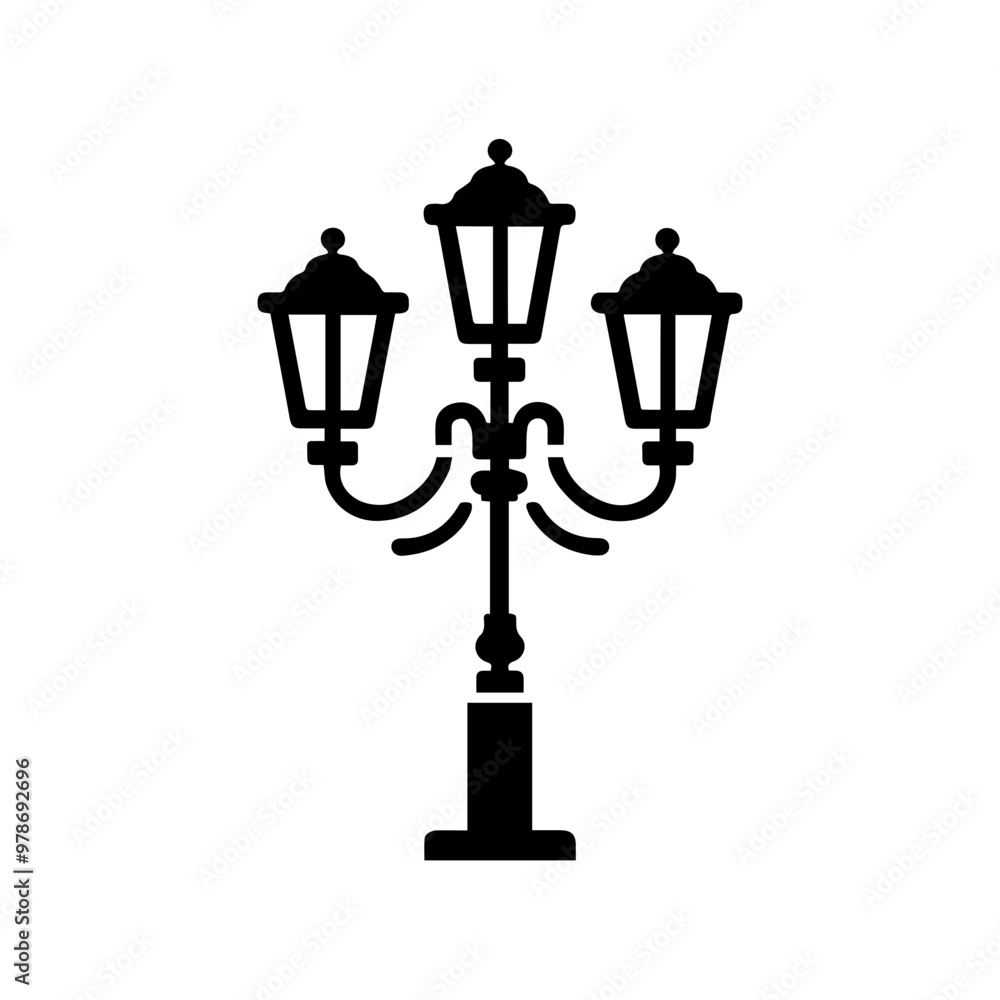 Obraz premium modern and vintage street light