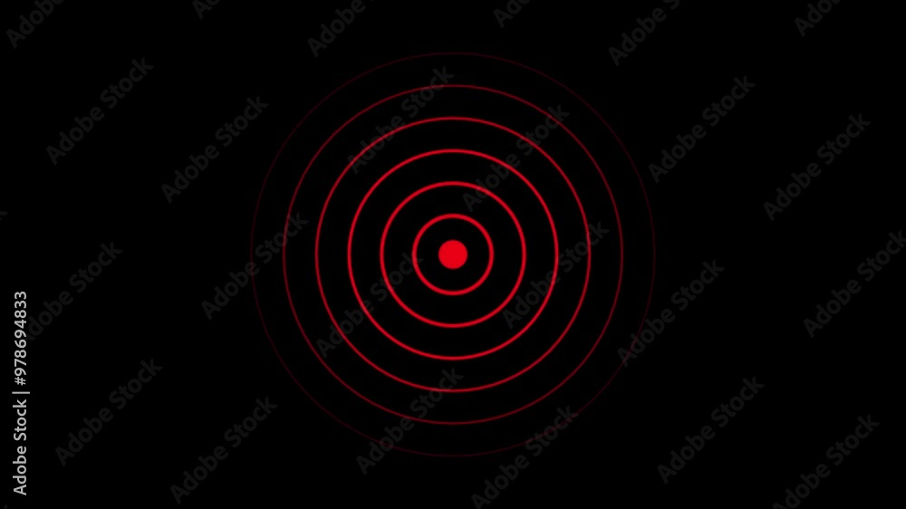 Abstract radio wave signal animation background Abstract radio wave signal animation background