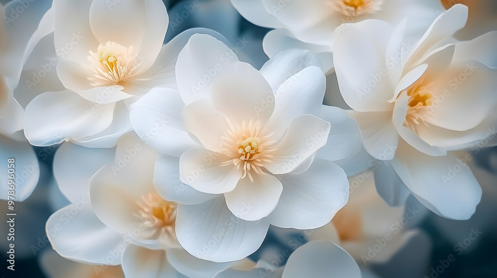 Fototapeta premium a bunch of white flowers that are in the middle of a flower wallpapers, flower wallpapers, wallpapers, wallpapers, wallpapers.&nbsp;
