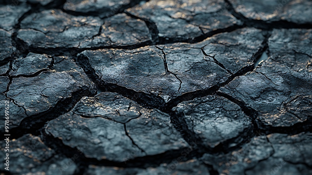 Cracked Ground Background : Generative AI Cracked Ground Background : Generative AI