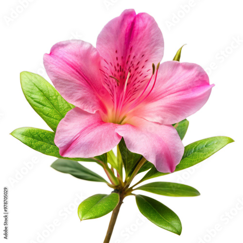 Isolated Azalea Flower on Transparent Background - Beautiful Bloom Cutout