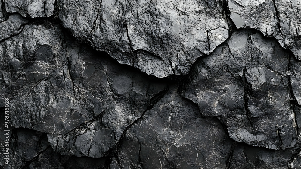 Close-up of Dark Gray Rock Texture with Deep Cracks and Rough Surface - Seamless, Natural, Abstract, Background, Graphic, Design Close-up of Dark Gray Rock Texture with Deep Cracks and Rough Surface - Seamless, Natural, Abstract, Background, Graphic, Design