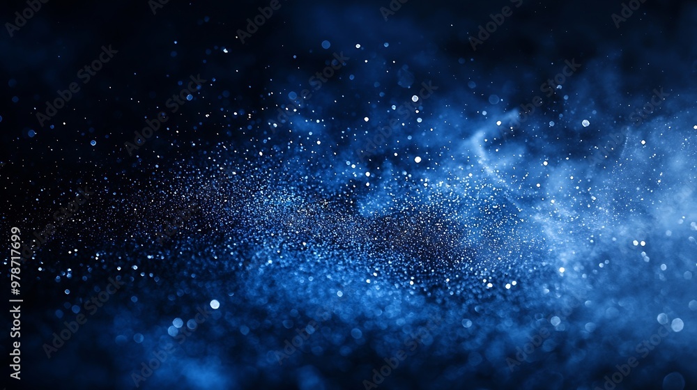 Obraz premium Abstract Dark Blue Dusted Background : Generative AI