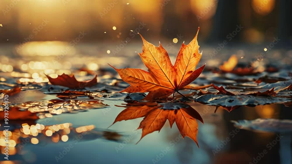 Tranquil River Flowing Through Autumn Forest Landscape Tranquil River Flowing Through Autumn Forest Landscape