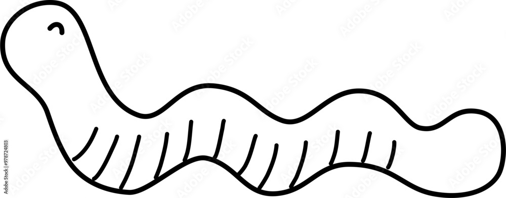 line art worm minimal doodle hand drawn cute botanical and animal objects. Simple modern Spring garden vector elements illustration. line art worm minimal doodle hand drawn cute botanical and animal objects. Simple modern Spring garden vector elements illustration.