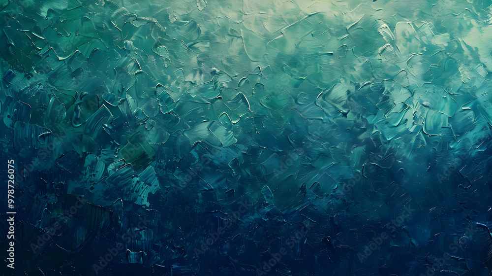 Fototapeta premium Gradient Medium Sea Green to Midnight Blue abstract background