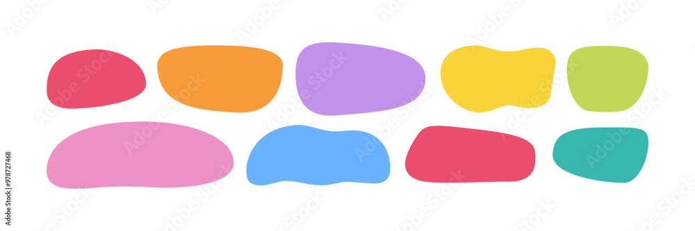 Hand drawn organic rectangle frames. Abstract doodle liquid shapes. Organic free flat blobs. Irregular fluid bubbles. Empty text box. Vector illustration isolated on white background. Hand drawn organic rectangle frames. Abstract doodle liquid shapes. Organic free flat blobs. Irregular fluid bubbles. Empty text box. Vector illustration isolated on white background.