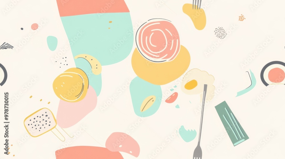 Abstract Food Pattern. Abstract Food Pattern.