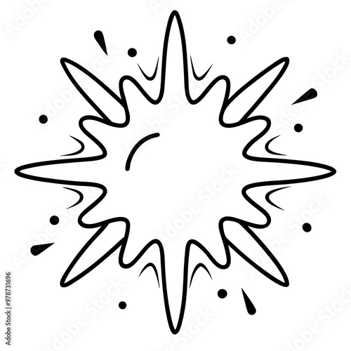 bright splashes outline coloring book page line art drawing