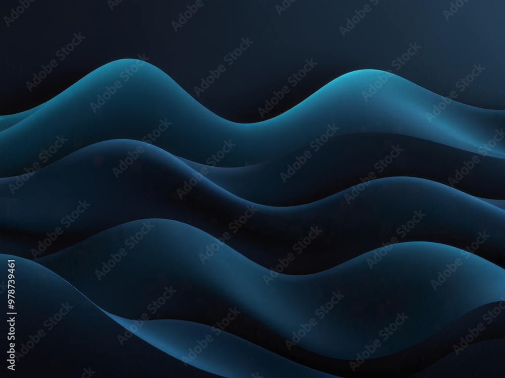 Fototapeta premium Abstract Blue Wave Background