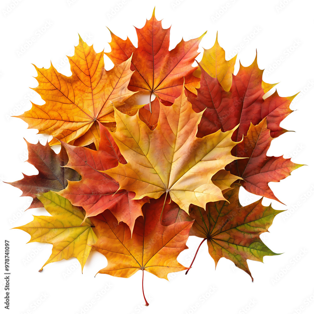 Fototapeta premium Bright autumn maple leaves