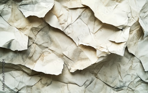 Crumpled paper texture 