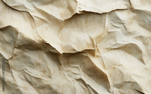 Crumpled paper texture 