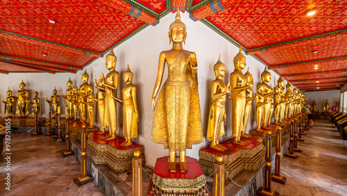 The ancient Buddha image of Wat Pho. photo