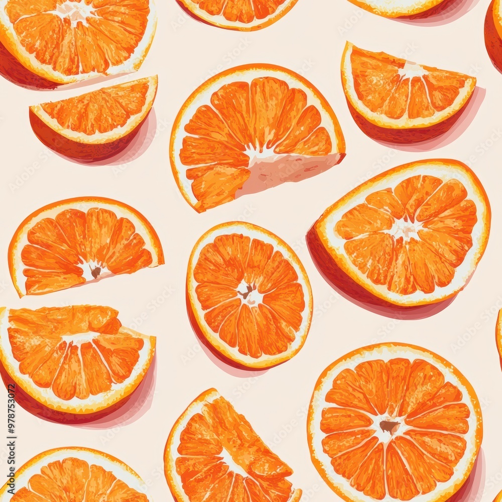 Orange Slices Pattern. Orange Slices Pattern.