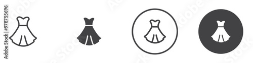 Dress Icon thin line illustration