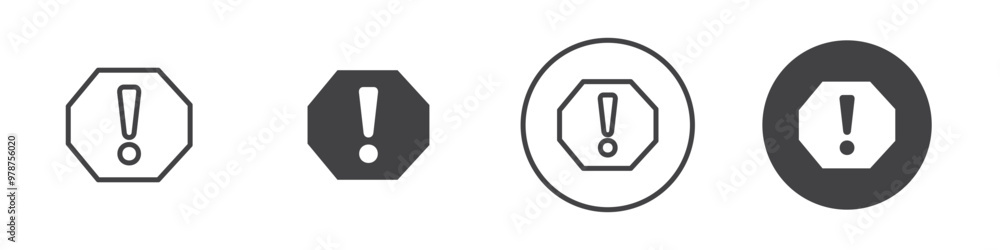 Error Icon thin line illustration Error Icon thin line illustration