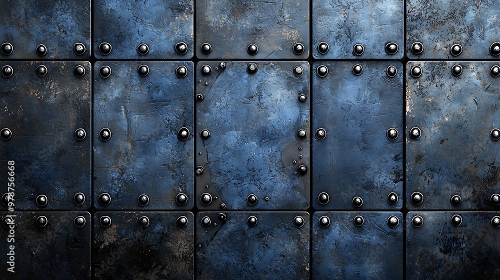 Fototapeta premium Old Metal Sheet Background : Generative AI