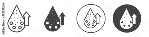 High cholesterol icon thin line illustration