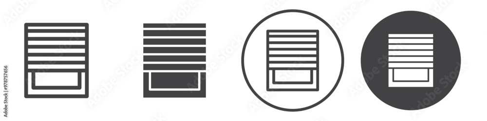 Jalousie icon thin line illustration Jalousie icon thin line illustration