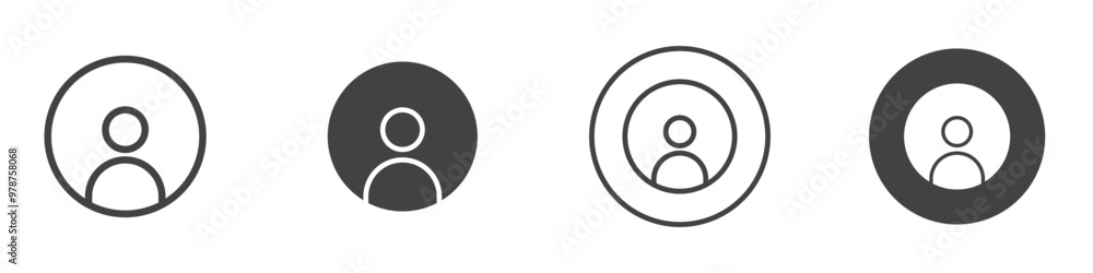 Log in icon thin line illustration