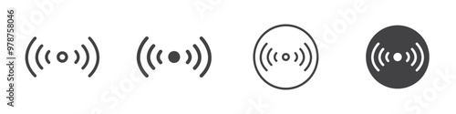 Live icon thin line illustration