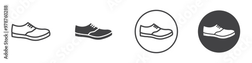 Shoes Icon thin line illustration