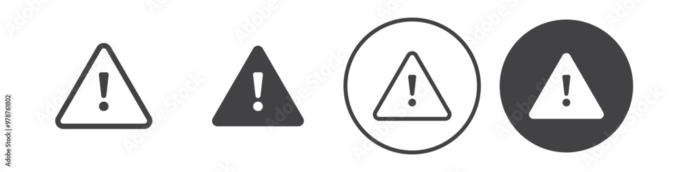 Alarm exclamation icon thin line illustration Alarm exclamation icon thin line illustration